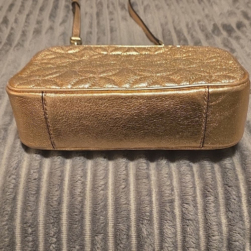 Michael Kors Metallic Rose Crossbody Bag - Picture 9 of 16